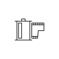 photo tape outine logo style icon. Element of photo icon for mobile concept and web apps. Outline photo tape icon can be used for web and mobile