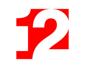 red gestalt typography typeset logotype numeral numeric nominal image vector icon