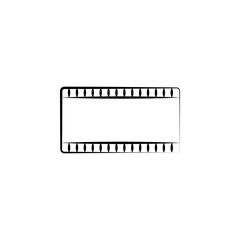 film outine logo style icon. Element of photo icon for mobile concept and web apps. Outline film icon can be used for web and mobile