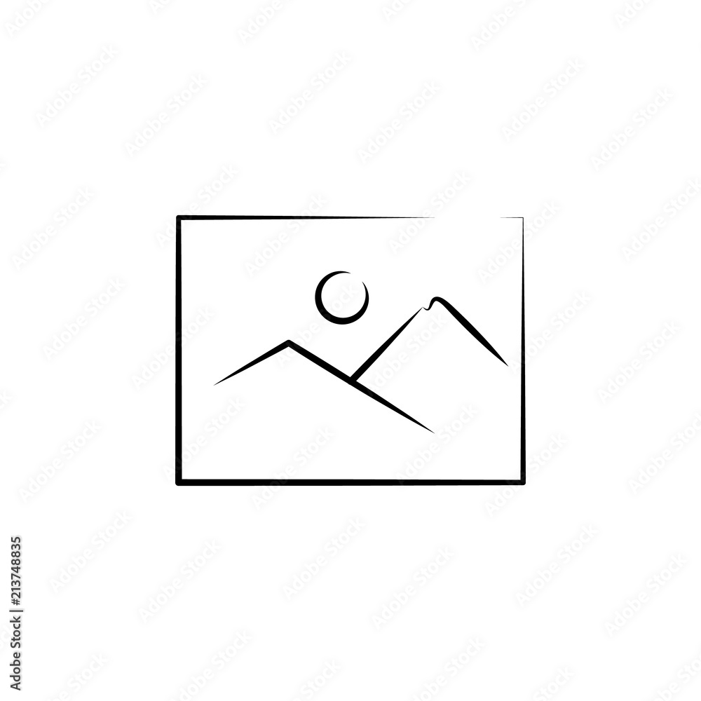 Poster background sign outine logo style icon. element of photo icon for mobile concept and web apps. outli