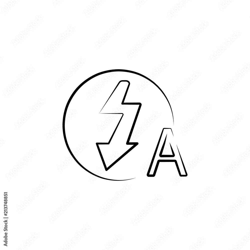 Aufkleber auto flash sign outine logo style icon. element of photo icon for mobile concept and web apps. outli