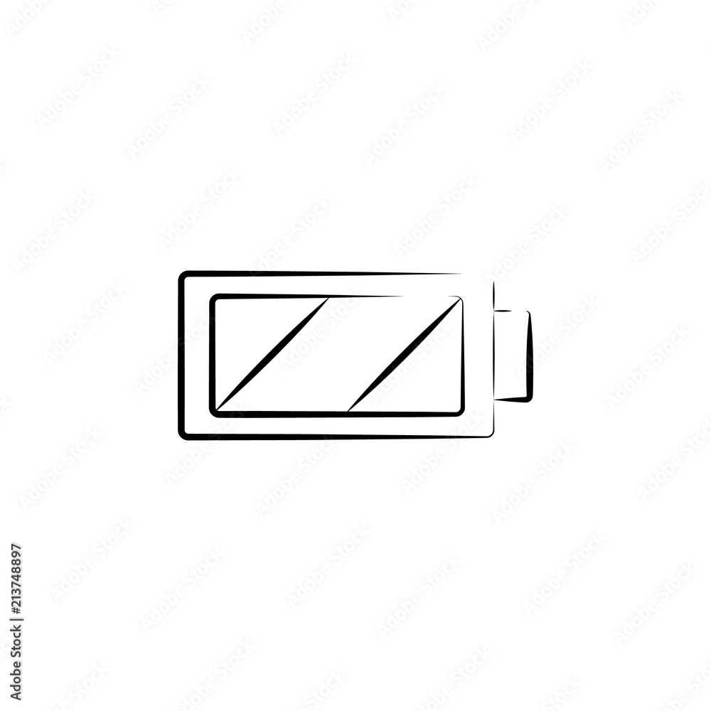 Poster battery mark outine logo style icon. element of photo icon for mobile concept and web apps. outline 