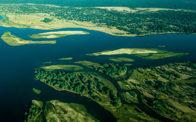 Sambesi Flussdelta Sambia Africa