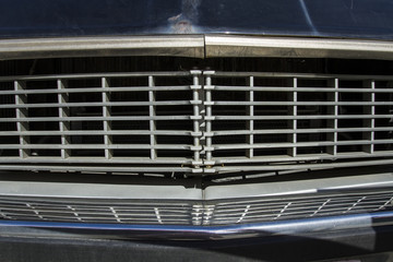 Radiator grille of the old Soviet limousine