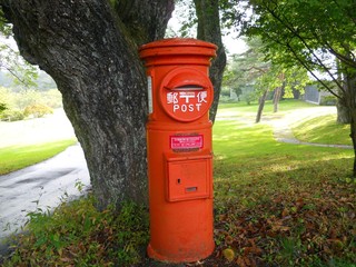 レトロなポスト　軽井沢