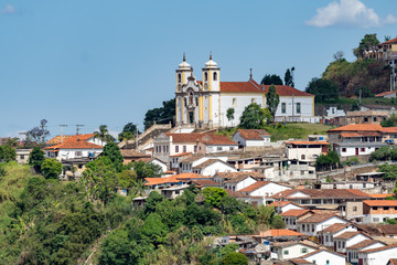 Fototapeta na wymiar Colonial town Ouro Preto in Minas Gerais, Brazil