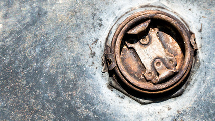 Rusted Part Of An Old Barrel
