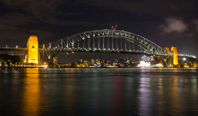 Australien, Sydney, Brücke, Harbour Bridge bei Nacht