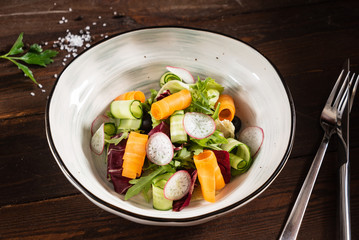 fresh vegetable salad
