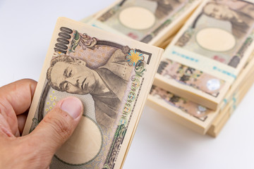 札束　1万円札　財産イメージ