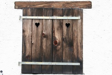 heart hole shutters