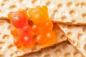 healthy food - vitamins for children in the form of bears