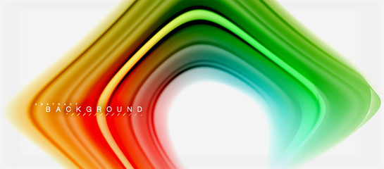 Rainbow fluid colors abstract background twisted liquid design, colorful marble or plastic wavy texture backdrop, multicolored template for business or technology presentation or web brochure cover
