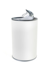 open white tin can