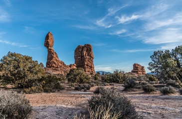 Balance Rock at Arches National Park in Moab, Utah