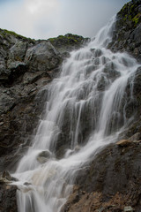 Waterfall in Tatra mountains. Morskie oko. 