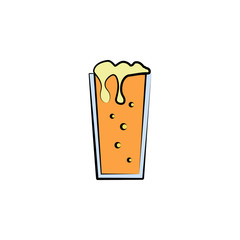 beer mug colored sketch style icon. Element of beer icon for mobile concept and web apps. Hand drawn beer mug icon can be used for web and mobile
