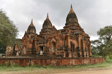 Tempel und Pagoden, Bagan, Mandalay, Myanmar, Asien