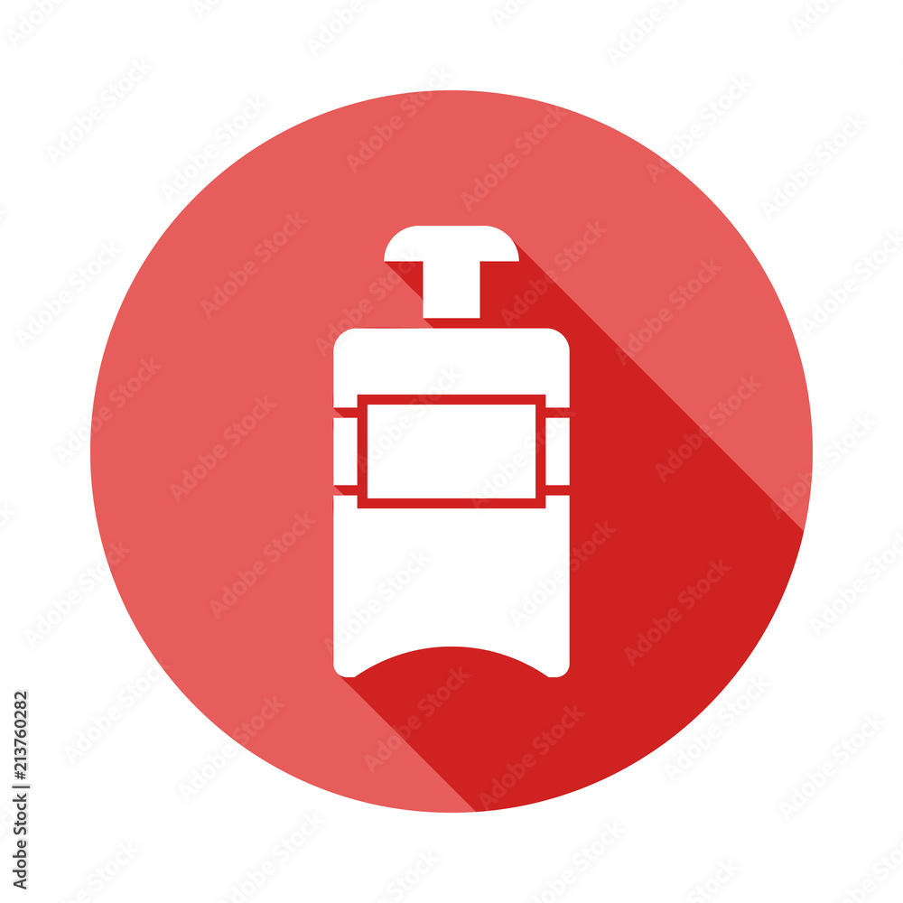 Aufkleber cologne long shadow flat icon. element of barber icon for mobile concept and web apps. long shadow c
