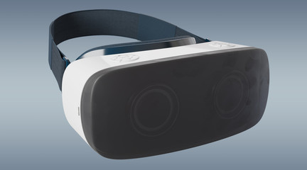 Virtual reality glasses technology illustration 3D rendering