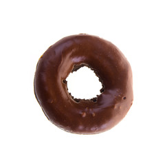 chocolate donuts on a background