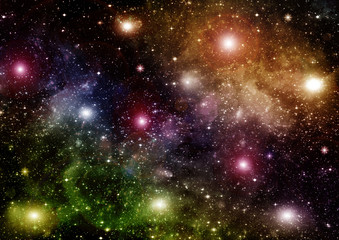 galaxy in a free space