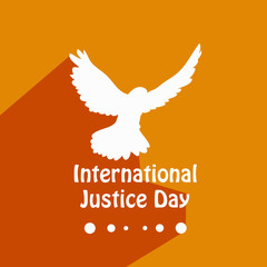 illustration of background for International Justice day background
