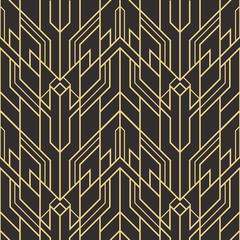 Abstract art deco seamless modern tiles pattern