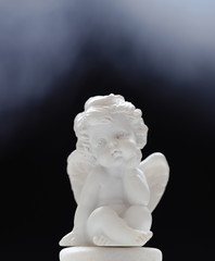 Baby Angel On Black And Misty Background 3