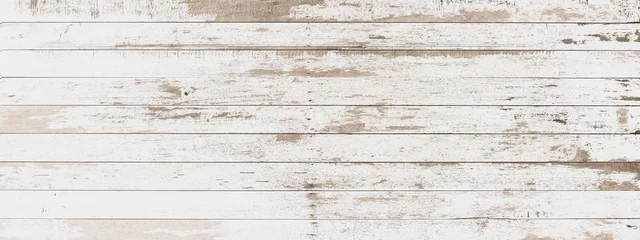 Foto op Plexiglas Hout houten bord wit oude stijl abstracte achtergrond objecten voor meubels.houten panelen worden dan gebruikt.horizontal