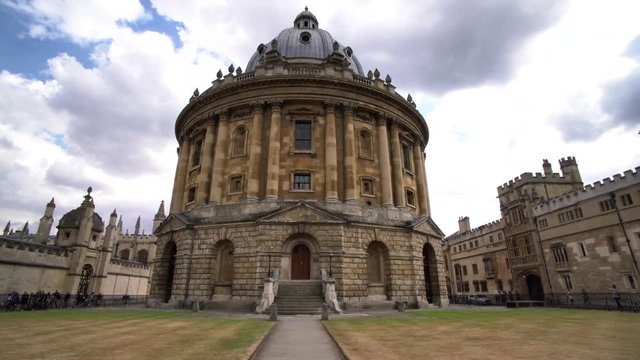 Oxford, JUL 9: Exterior view of the historical Radcliffe Camera on JUL 9, 2017 at Oxford, United Kingdom
