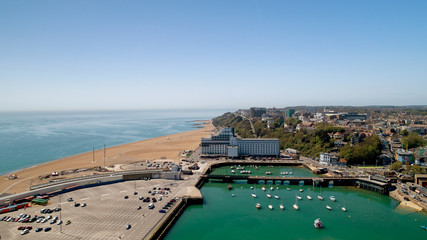 Photographie aérienne de Folkestone, Kent, Angleterre