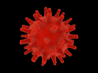 3d rendering Virus bacteria cells background