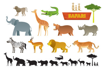 African Safari Animals Set