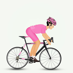 Obraz na płótnie Canvas cycling for the tour of Italy