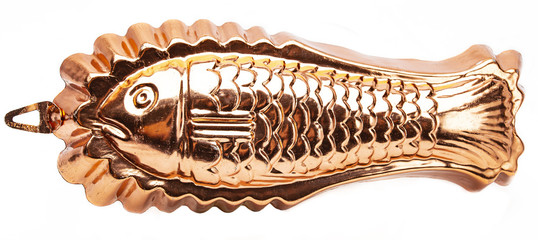 Copper fish mold