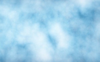 Background of abstract white color smoke isolated on blue color background. The wall of white fog. 3D illustration