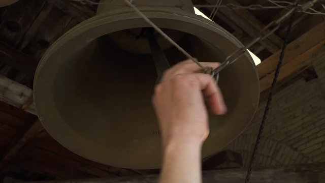 A shot inside the clock tower of the Astrakhan Kremlin church