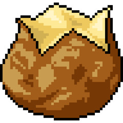 vector pixel art potato sweet