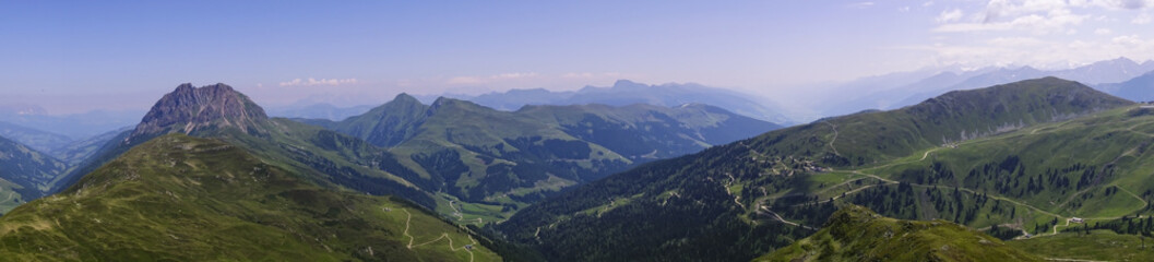 Mountains panorama view in Austria