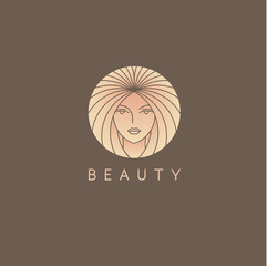 Vector logo design template for beauty salon, hair salon, cosmetic. 