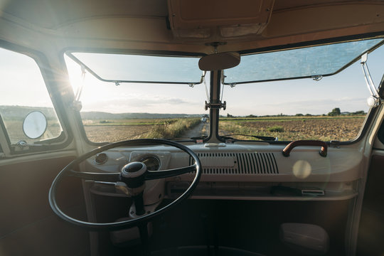 Old van interior