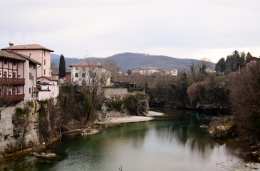 Fototapeta na wymiar Cividale del Friuli River Natisone ITALY