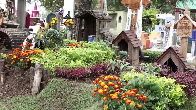 Mexican cemetery day of the dead celebration dia de los muertos