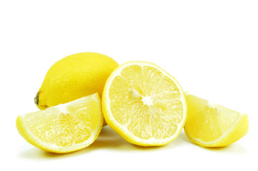 Ripe lemon fruits