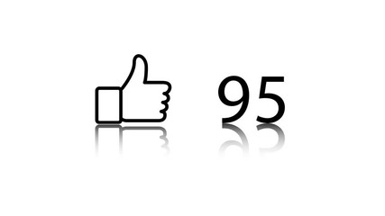 Facebook Logo. Animation Like Icon. 4K Video