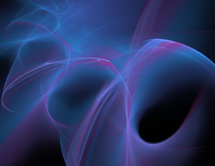 Abstract fractal 3D spiral