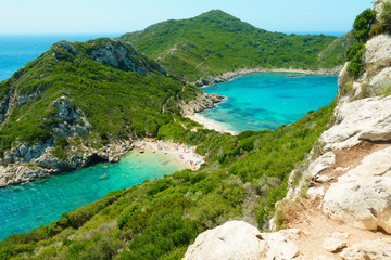 Korfu Corfu Grecja wakacje lato - obrazy, fototapety, plakaty