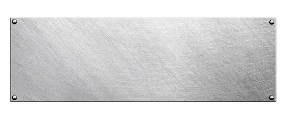 Brushed metal plate - 213783628