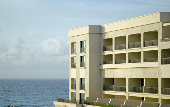 Brown Building At Sea Beach